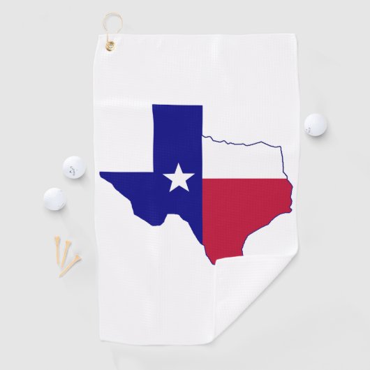 Texas Flag Map Golfhanddoek (Insitu)