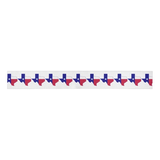 Texas Flag Map Grosgrain Lint (Voorkant)