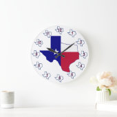 Texas Flag Map Grote Klok (Huis)