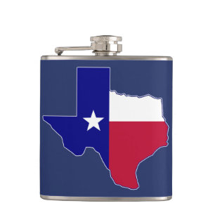 Texas Flag Map Heupfles