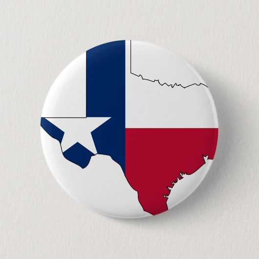 Texas Flag Map Ronde Button 5,7 Cm (Voorkant)