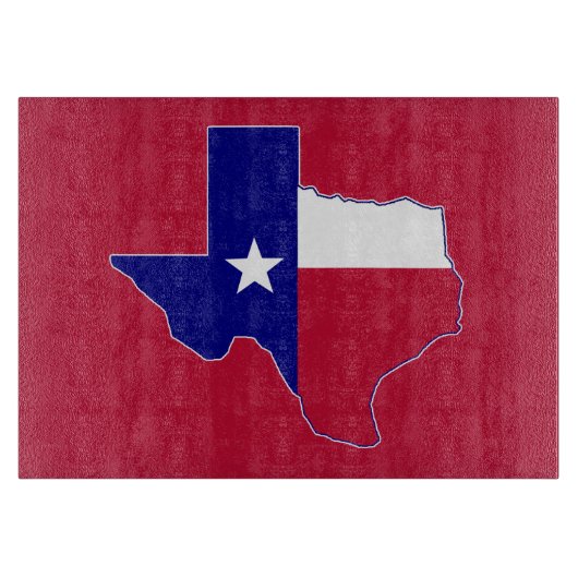 Texas Flag Map Snijplank (Voorkant)