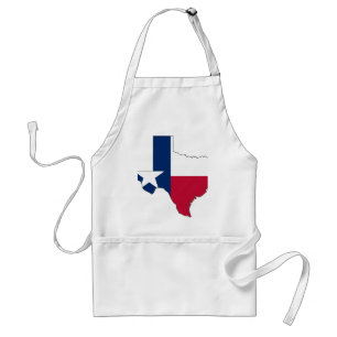 Texas Flag Map Standaard Schort