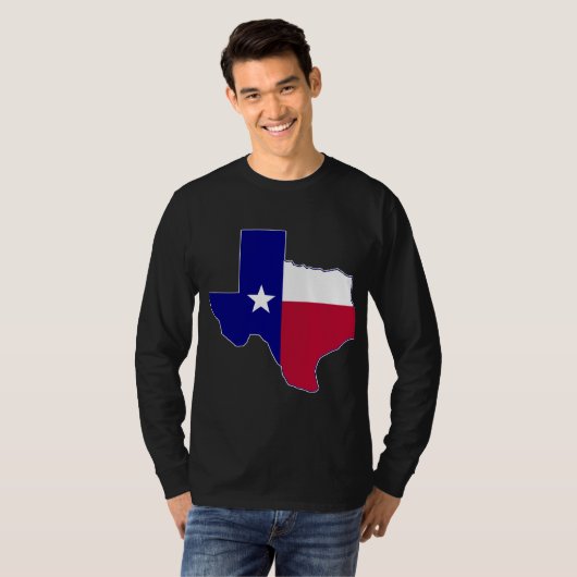 Texas Flag Map T-shirt (Voorkant volledig)