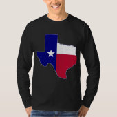 Texas Flag Map T-shirt (Voorkant)