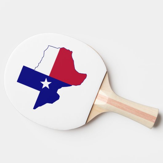 Texas Flag Map Tafeltennisbatje (Zijkant)