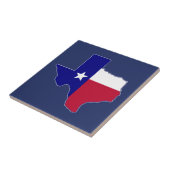 Texas Flag Map Tegeltje (Zijkant)