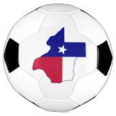 Texas Flag Map Voetbal (Gedraaid)