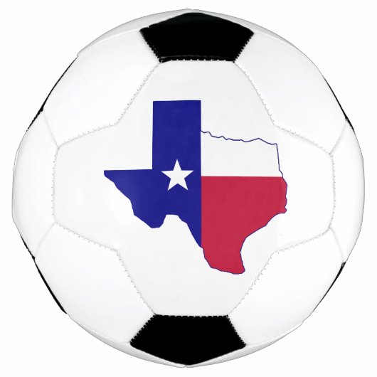 Texas Flag Map Voetbal (Voorkant)