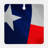 Texas Flag Metal Ornament (Achterkant)