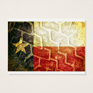 Texas Flag Mud Tire Visitekaartje