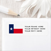 TEXAS Flag Pattern Etiket (Insitu)