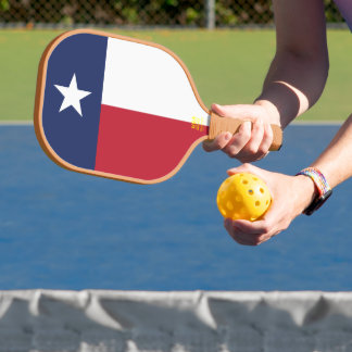Texas Flag Pickleball Paddle
