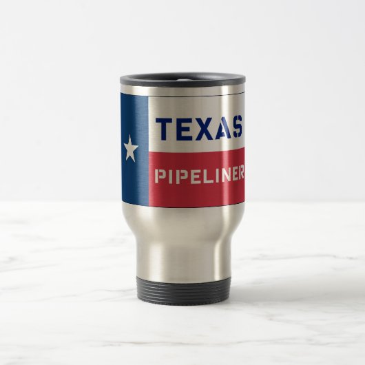 Texas Flag Pipeliner Travel Mug Reisbeker (Center)