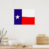Texas Flag Pop Art Poster - Amerikaanse Staten Pri (Keuken)