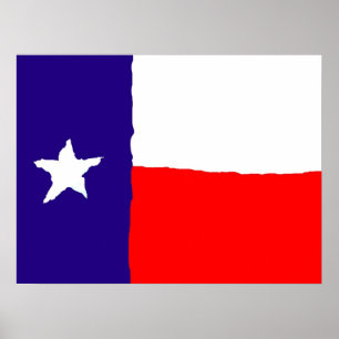 Texas Flag Pop Art Poster - Amerikaanse Staten Pri