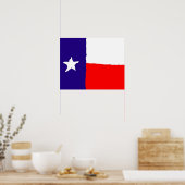 Texas Flag Pop Art Poster - Amerikaanse Staten Pri (Keuken)