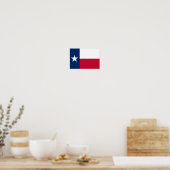 Texas Flag Poster (Keuken)