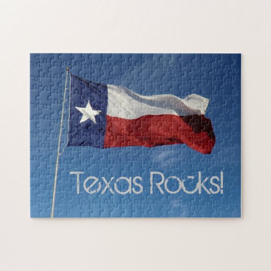 Texas Flag Puzzle Legpuzzel (Horizontaal)