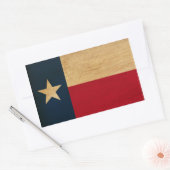 Texas Flag Rechthoekige Sticker (Envelop)
