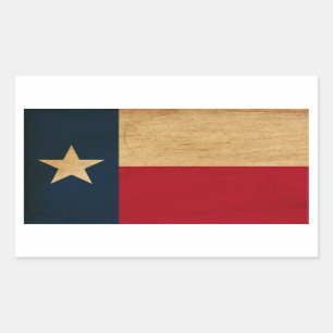 Texas Flag Rechthoekige Sticker