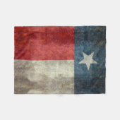 Texas flag retro style Fleece Blanket Deken (Voorkant (Horizontaal))