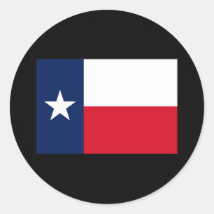 TEXAS FLAG RONDE STICKER