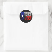 Texas Flag Ronde Sticker (Tas)