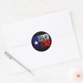 Texas Flag Ronde Sticker (Envelop)