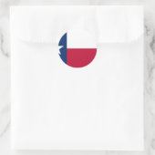 Texas Flag Ronde Sticker (Tas)