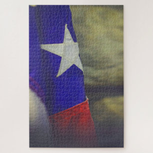 Texas Flag Rustic Lone Star USA Legpuzzel