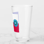 Texas flag-Seal Glas (Links)