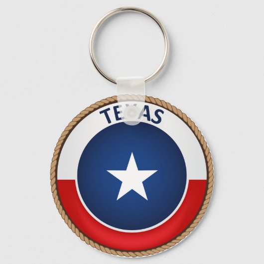 Texas Flag Seal Sleutelhanger (Voorkant)