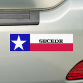 Texas Flag Secede Sticker (Op auto)