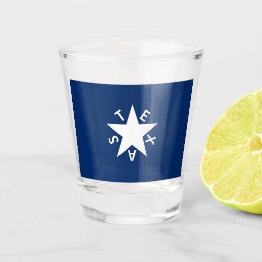 Texas Flag Shot Glass Shot Glas (Voorkant)