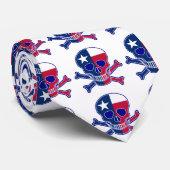 Texas Flag Skull Stropdas (Opgerold)