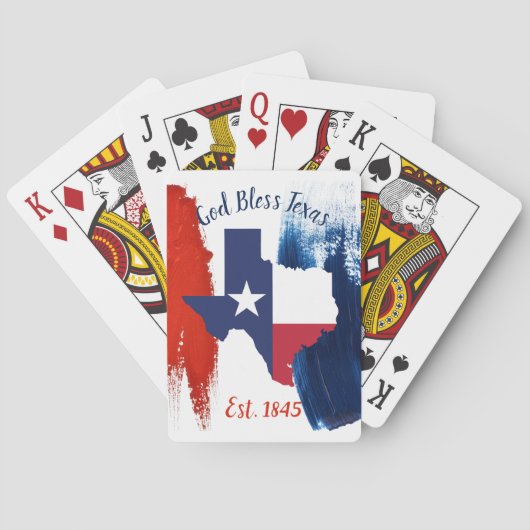 Texas Flag Spelling-kaarten Pokerkaarten (Achterkant)