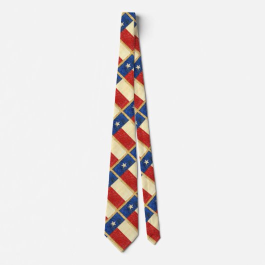 Texas Flag Stropdas - Charles B. Stewart Drawing 1 (Voorkant)
