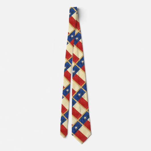 Texas Flag Stropdas - Charles B. Stewart Drawing 1 (Achterkant)