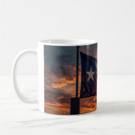 Texas Flag Sunset Mug - Patriotic Coffee Cup Koffiemok