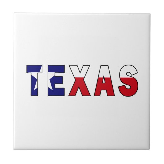 Texas Flag Tegeltje (Voorkant)