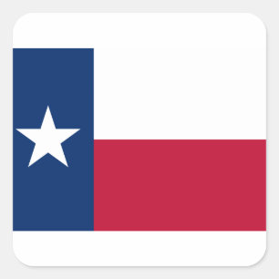 Texas Flag - Texan Pride Vierkante Sticker