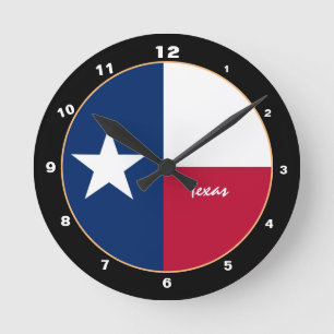 Texas Flag & Texas mode /design VS Ronde Klok
