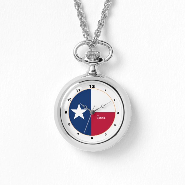 Texas Flag & Texas mode USA /design horloge (Voorkant)