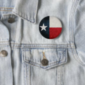 Texas Flag; textiel; Ronde Button 5,7 Cm (In situ)