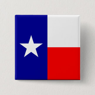 Texas Flag Vierkante Button 5,1 Cm