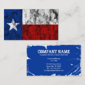 texas flag visitekaartje (Voorkant / Achterkant)