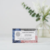 texas flag visitekaartje (Staand voorkant)