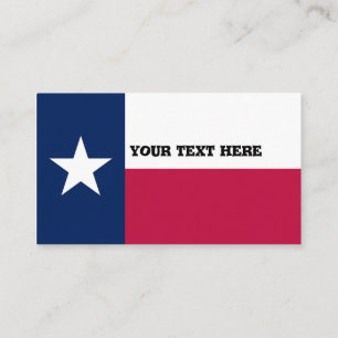 Texas Flag Visitekaartje