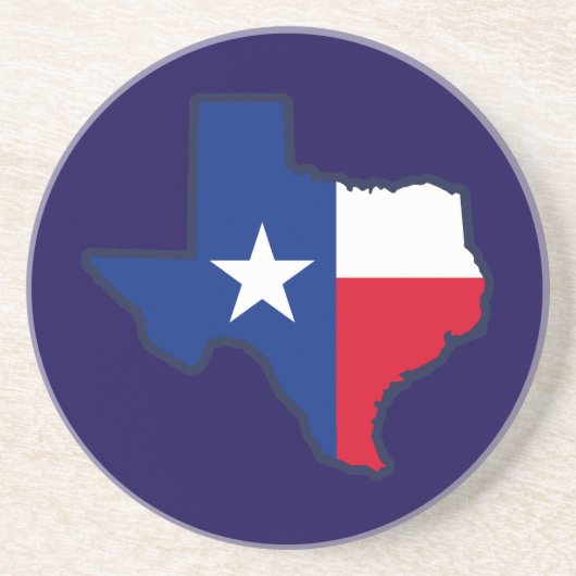 Texas Flag Zandsteen Onderzetter (Voorkant)